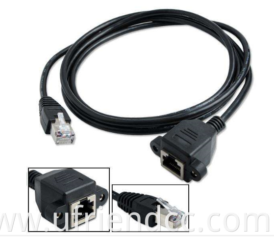 RJ45 1 Male to 2 Female LAN Ethernet Splitter Adapter Cable